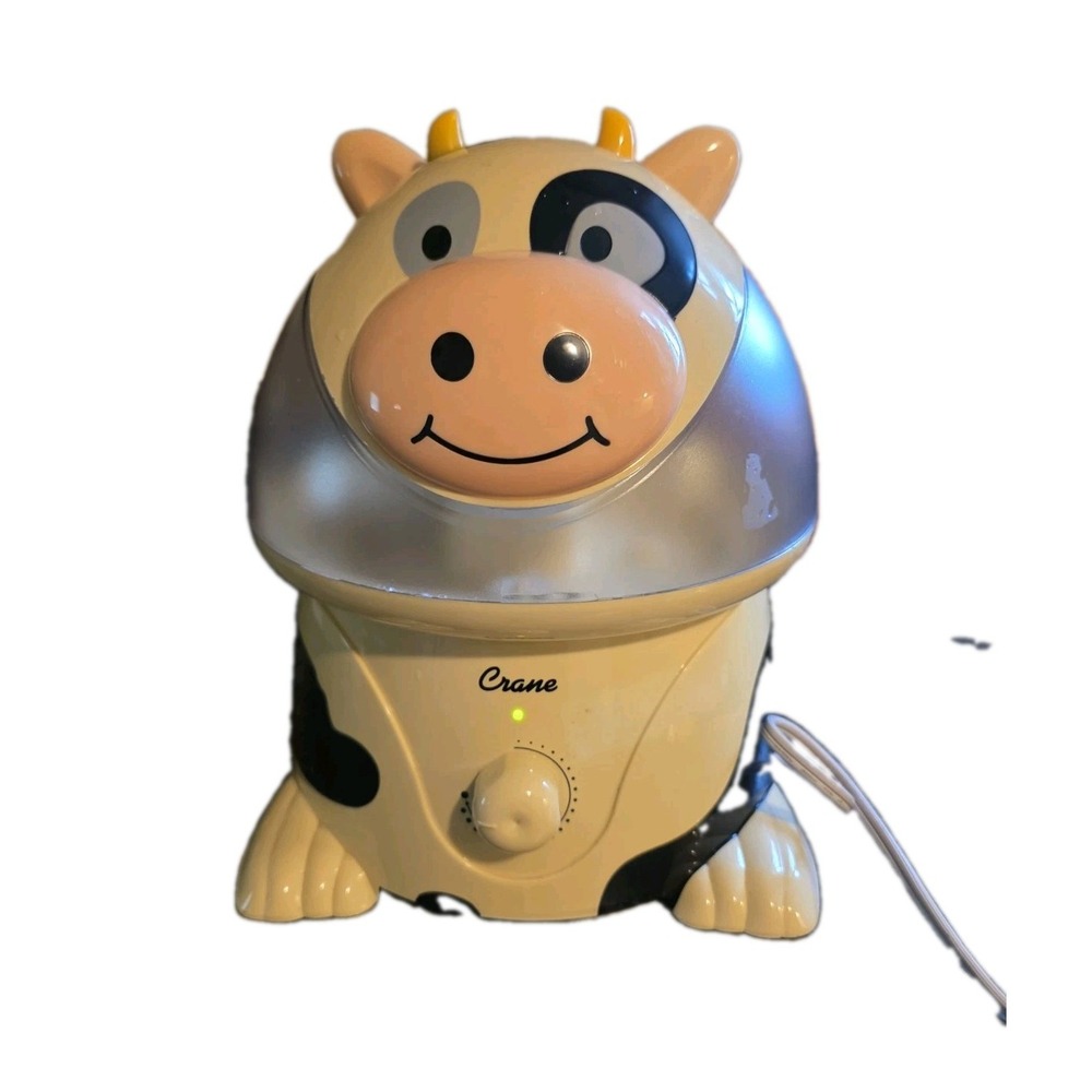 Crane EE-4140 Cow Cool Mist Ultrasonic Humidifier 1 Gallon Tested Working